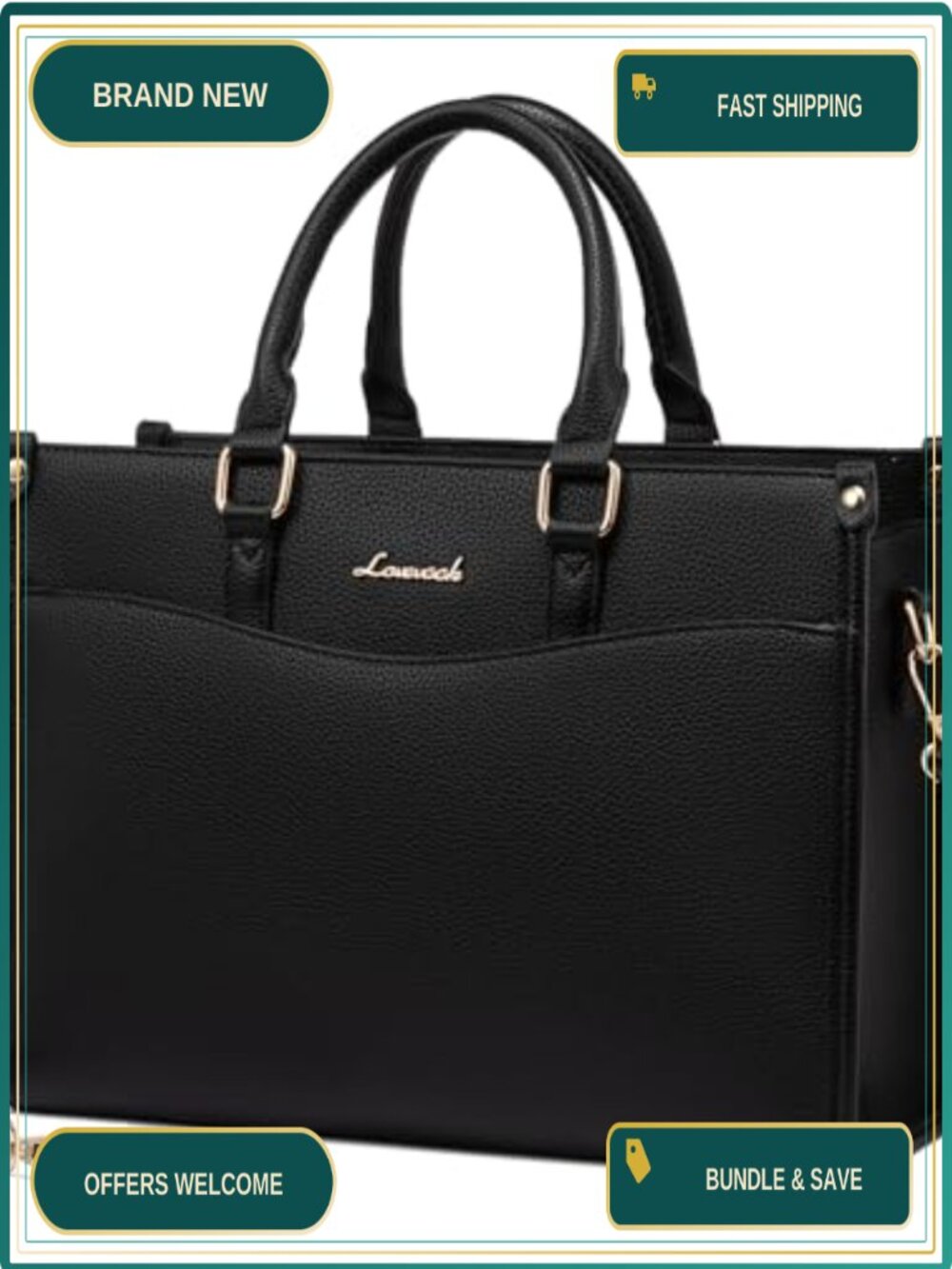 Vintage Color Block Satchel Tote Crossbody Purse with Wristlet Vegan Leather